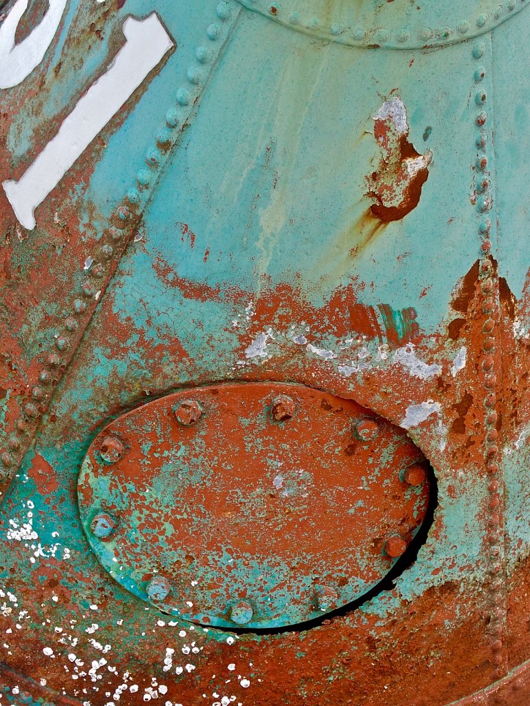 Rusted Metallic Buoy