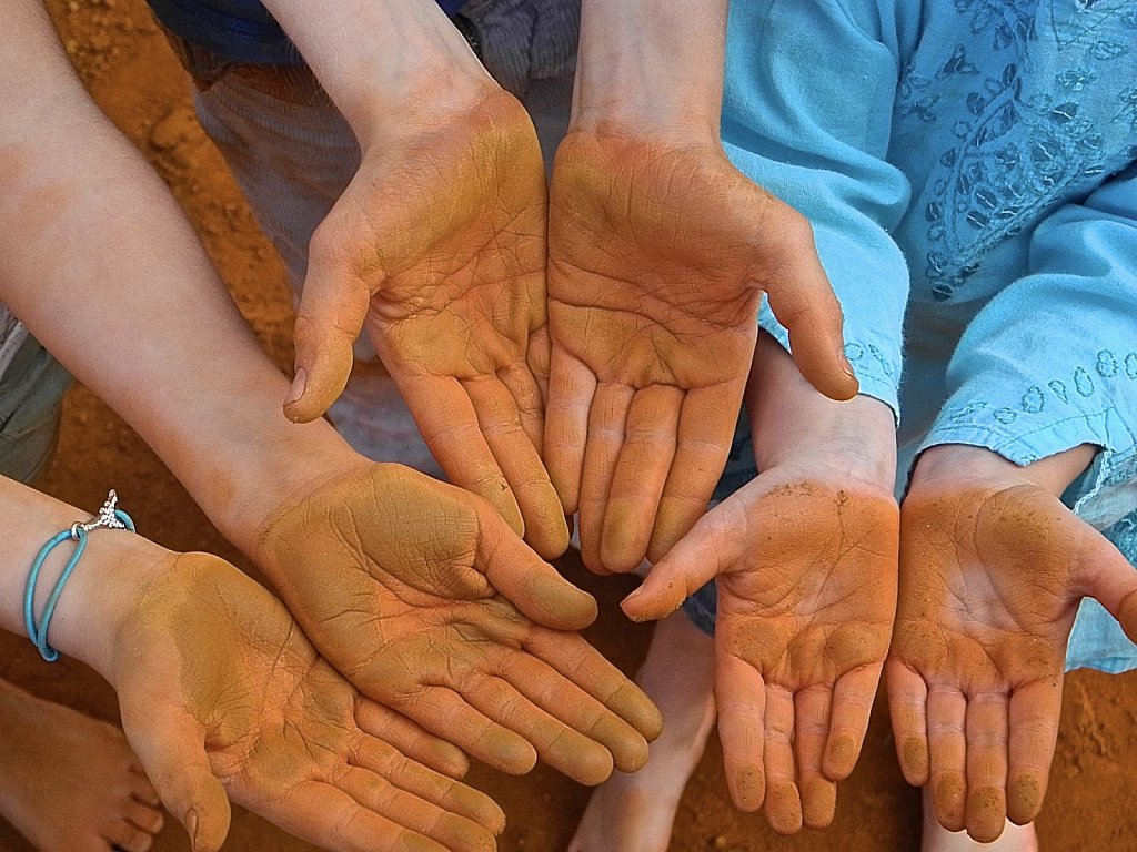 Colored Kids Hands