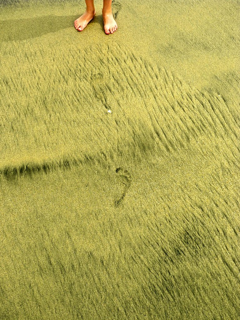 Feet on Green Sand 