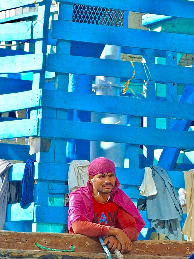 Pink Guy on Turquoise